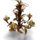 1960s Hollywood Style Gold Metal Chandelier, Fleuri
