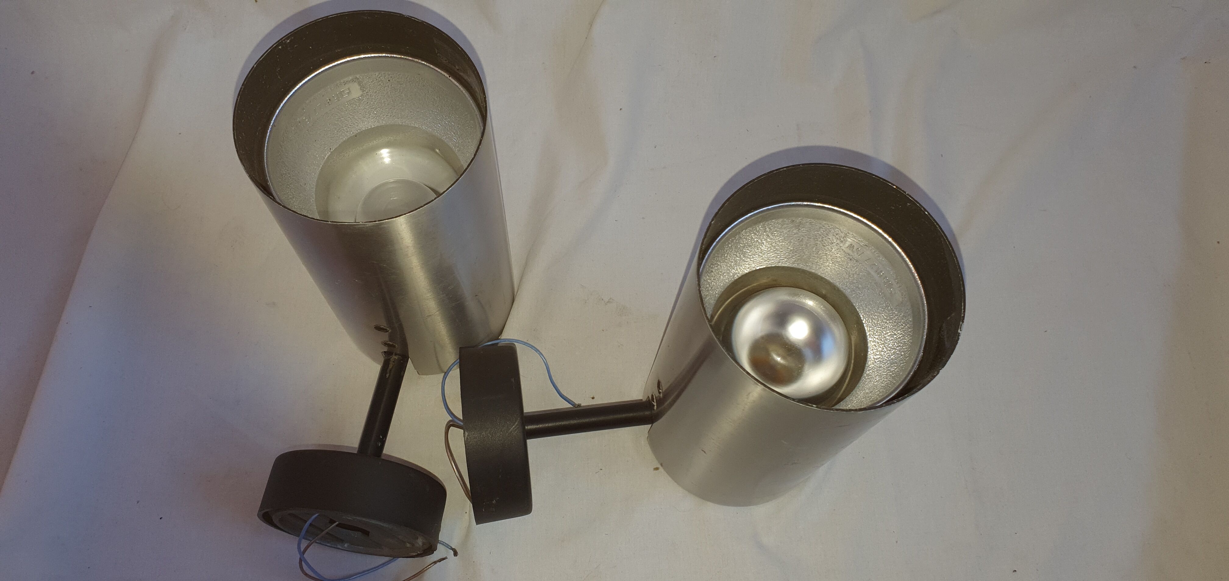 Pair of space age sconces from 1970