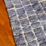 Lilac blue Moroccan Berber corridor carpet