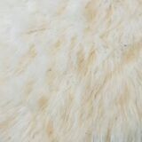 White fur carpet