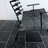 Set of 2 armchairs by Michel Froment, 2000s