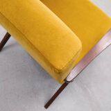 Mid-century Easy Model B armchair - 310 Var in Goldenrod velvet