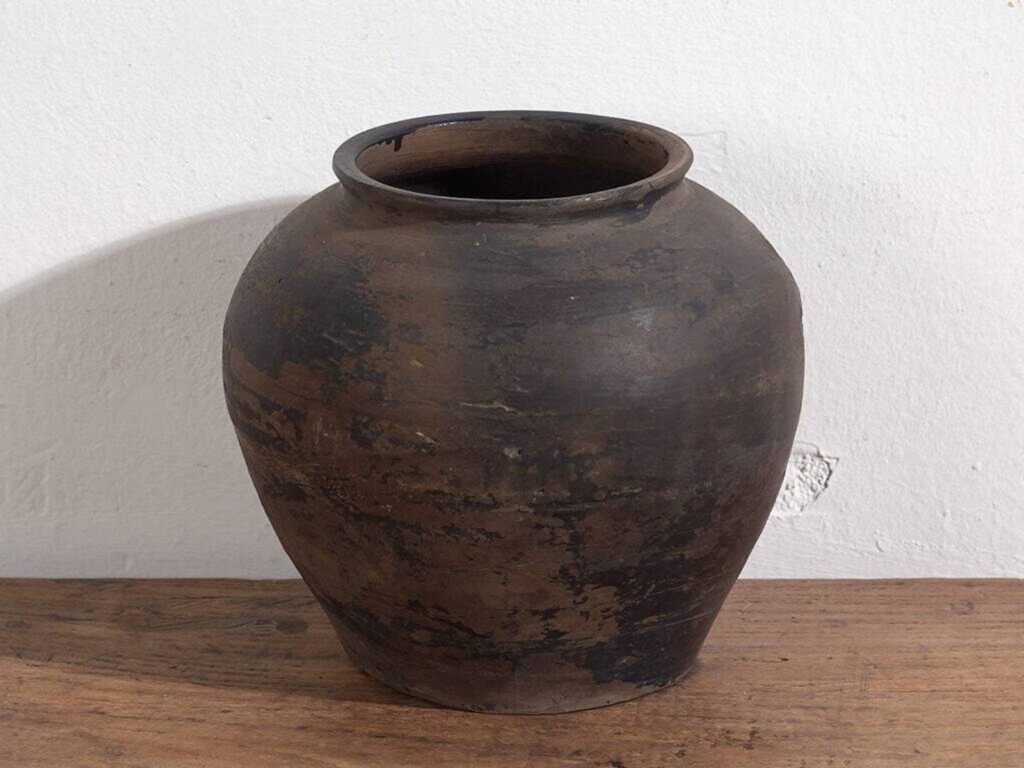 Ancient Asian vase in wabi-sabi style (c.1900) #14