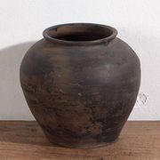 Ancient Asian vase in wabi-sabi style (c.1900) #14