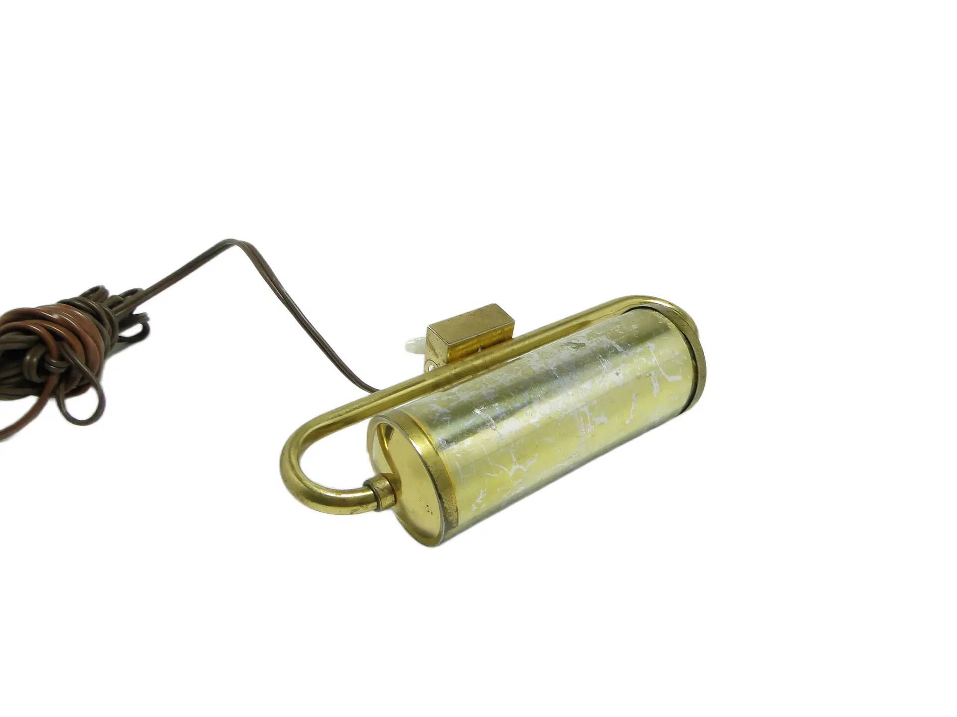 Picture light, mid-century modern, brass, Poland, 1950s.