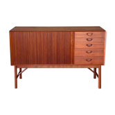 Danish Tambour Door Sideboard by Hvidt & Molgaard 50s