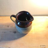 Enamelled sandstone pitcher
