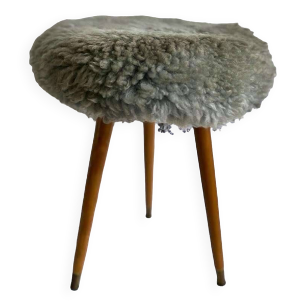 Tabouret moelleux vintage / tabouret / pouf