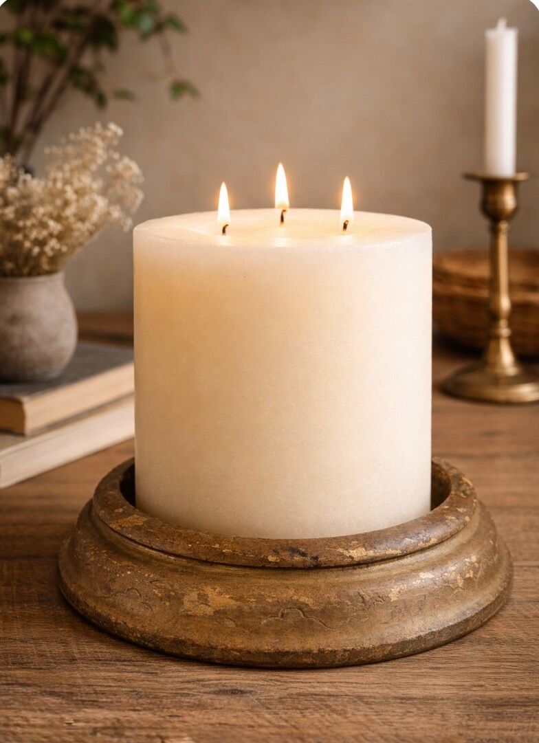 Golden leaf wooden base from the 19th century