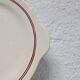 Round earthenware plate Moulin des Loups Orchies model Two Roses