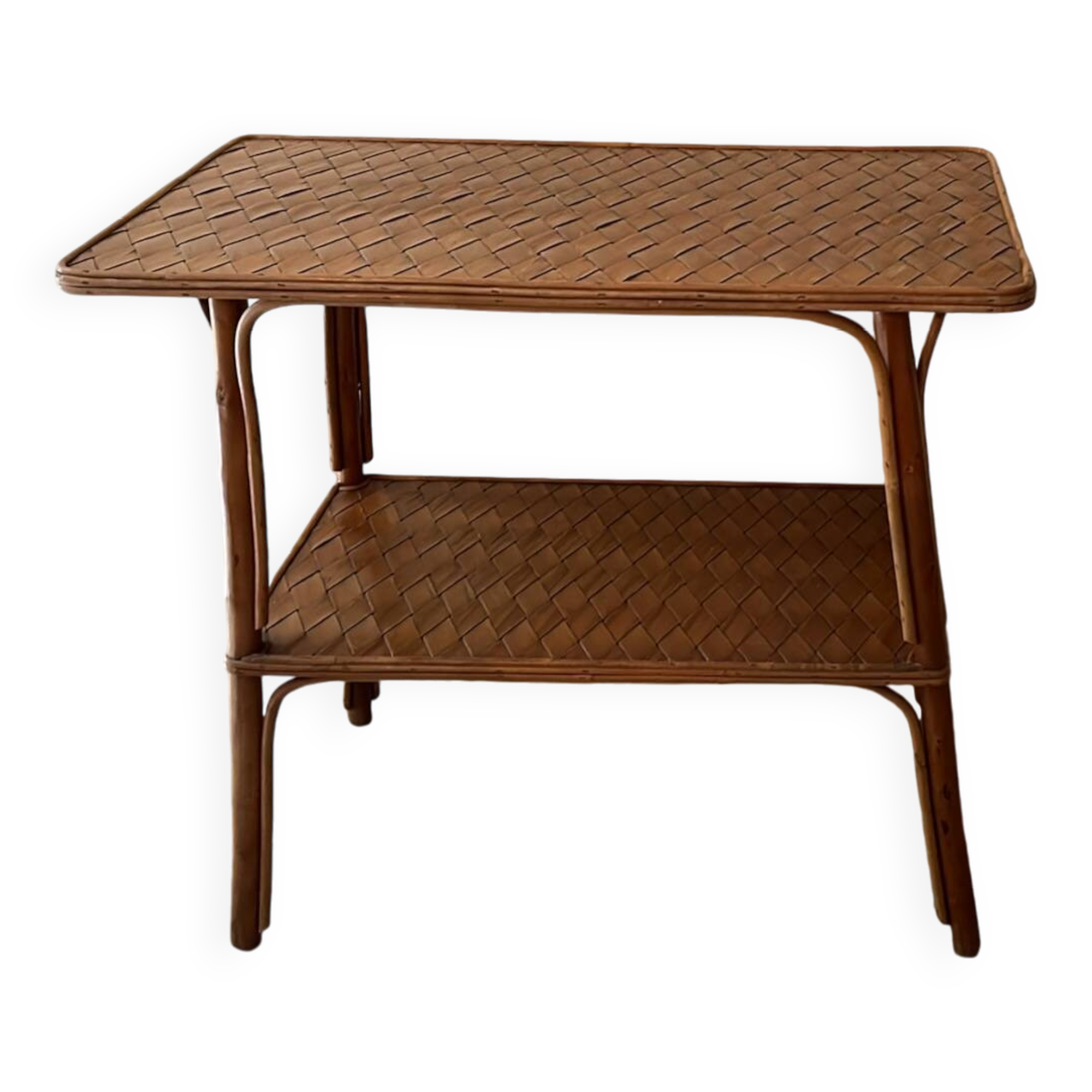 Bamboo serving trolley