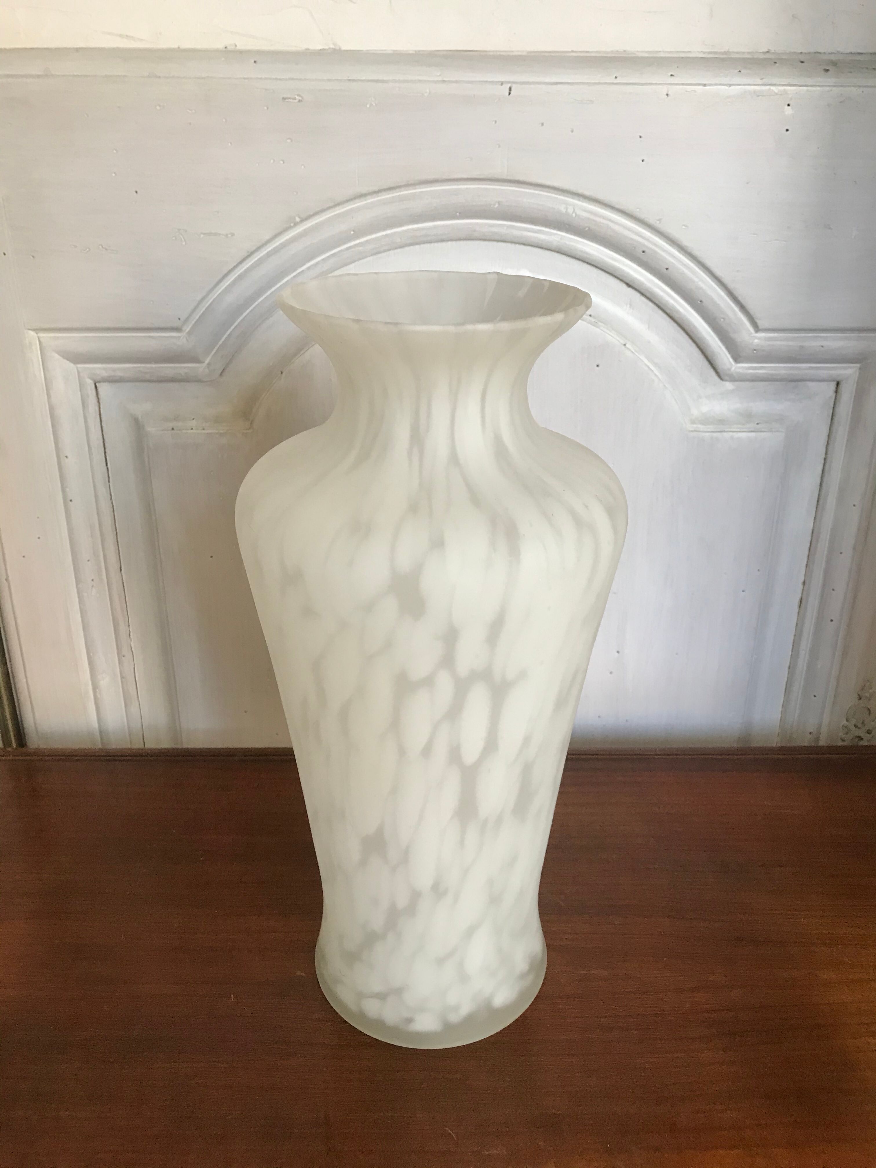 Vase verre de Clichy