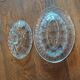 Moulded glass butter dish pineapple décor