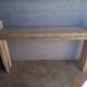 Console brutaliste 148 cm vieux bois massif