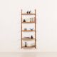 Danish teak shelving unit, set of 5 shelves, 1960s