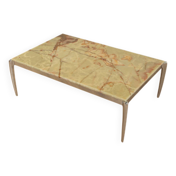 Table basse en onyx des années 60