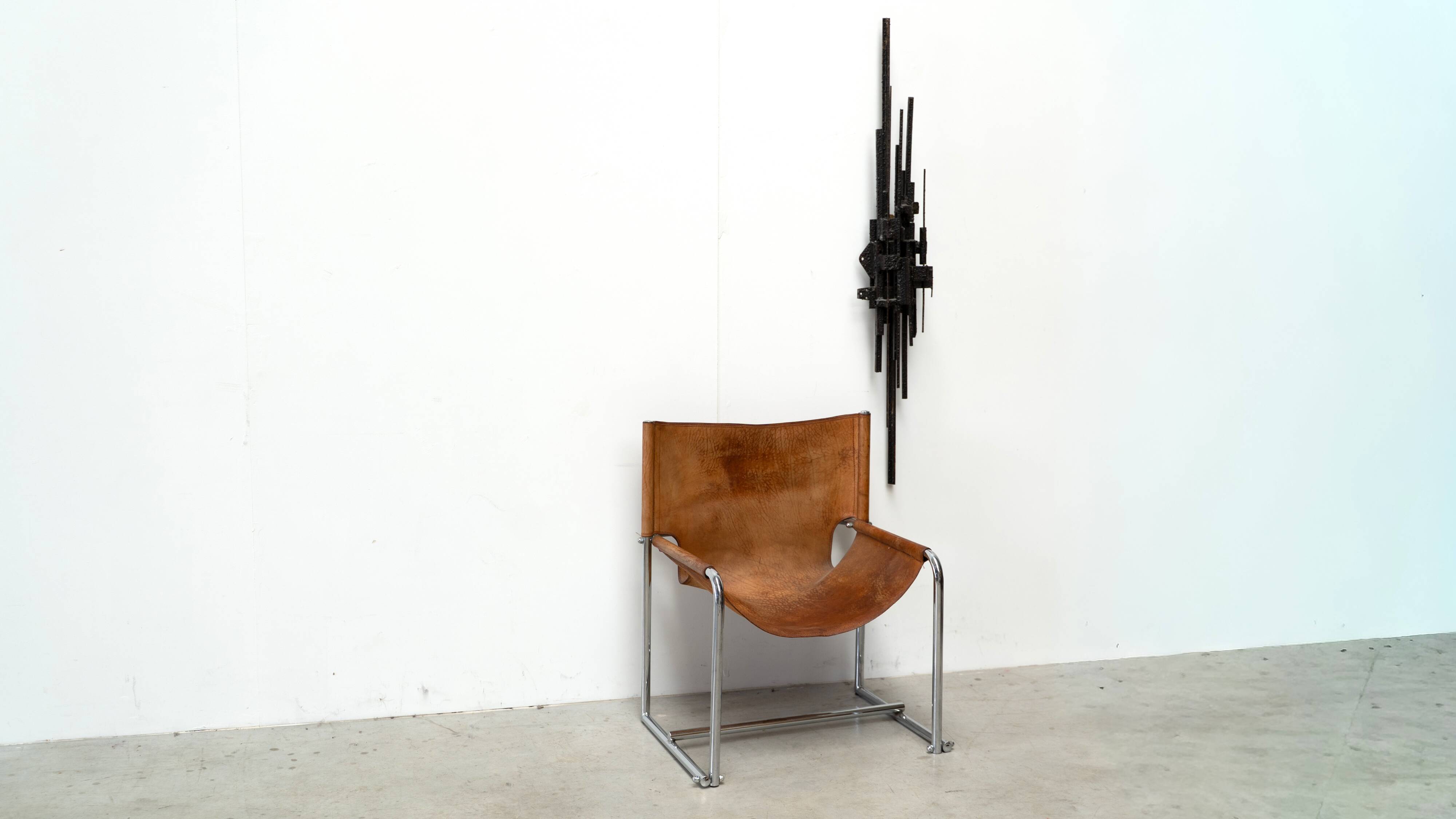 1980's Belgian brutalist wall sculpture