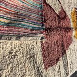 Beni Ouraine handwoven rug, traditional style, size 140 x 260 cm