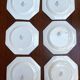 Set of 6 antique octagonal plates Longwy – Old Longwy