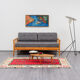 50s sofa in cherry wood