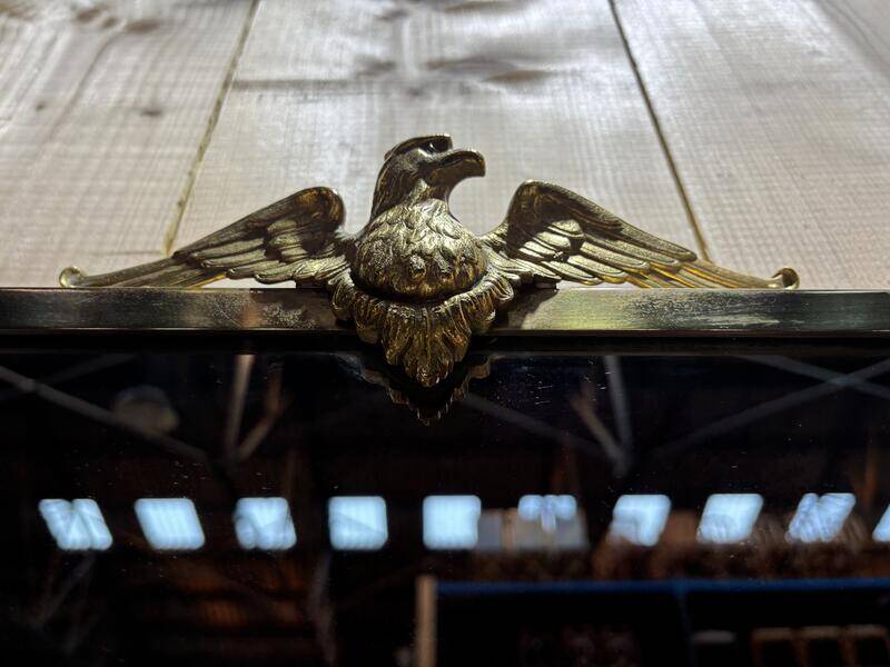 Miroir empire laiton