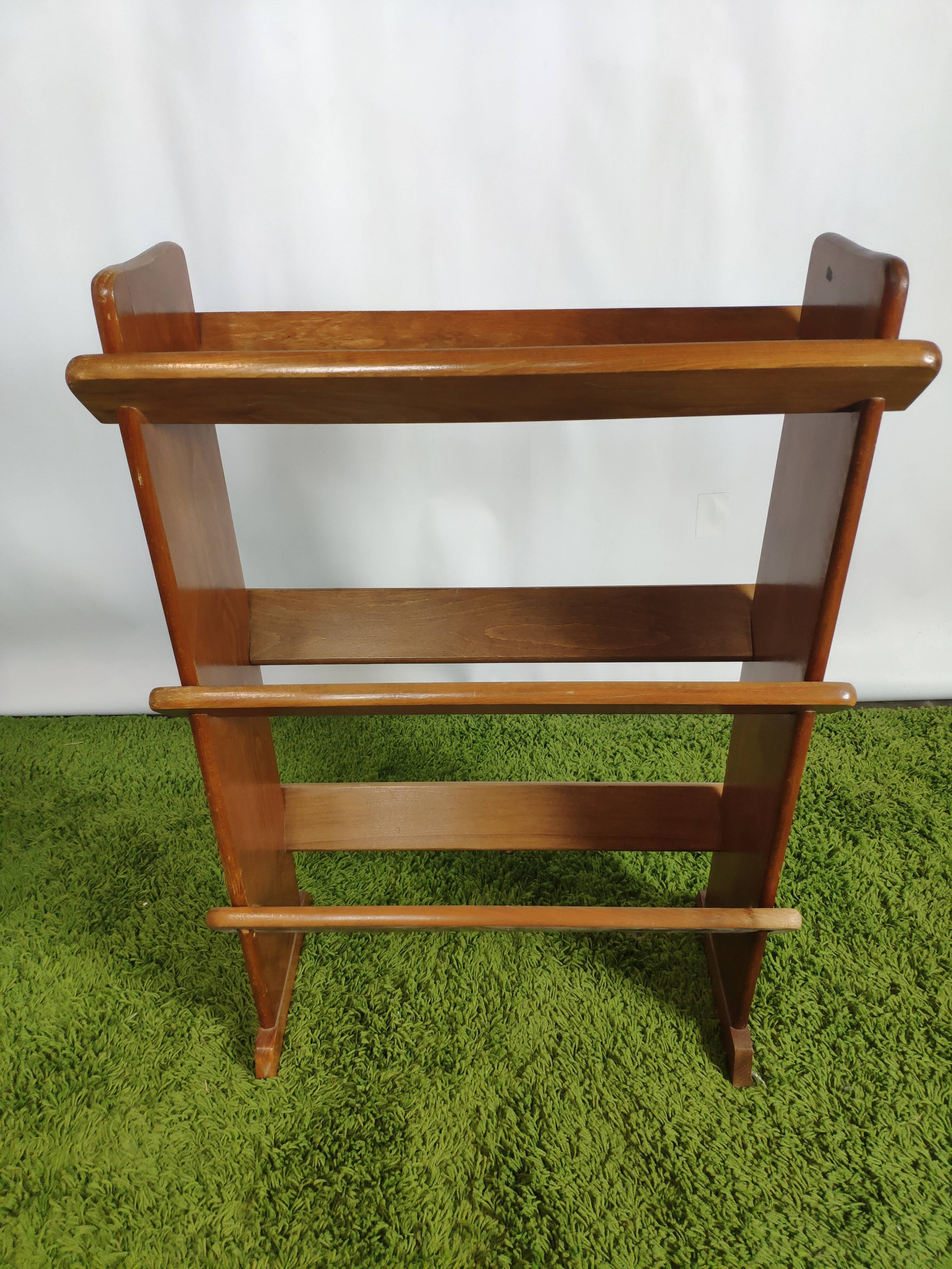 Bibliothèque porte livre vintage en chêne