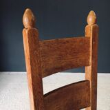 Handcrafted Oak and Rush Dining Chairs, Belgium, 1960s, Set of 6