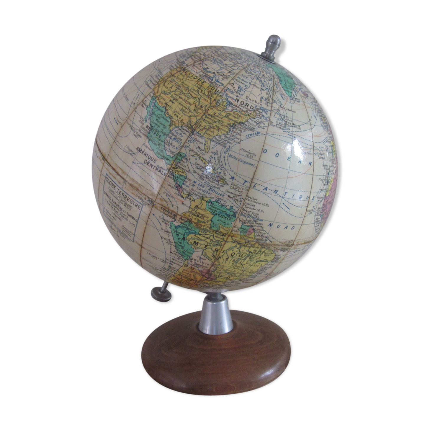 Mappemonde des années 30-40