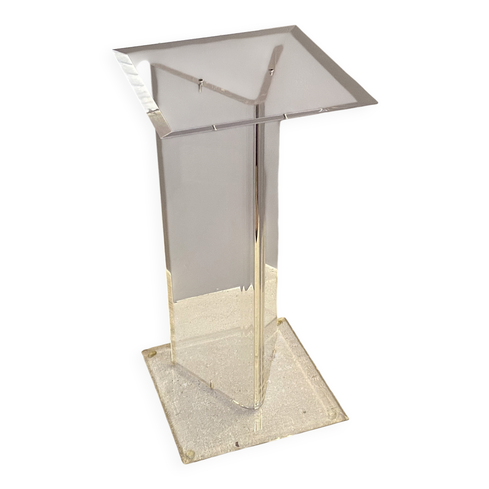 Console David Lange 1980. Plexiglass.