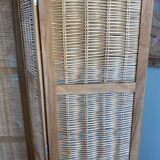 Woven wicker screen