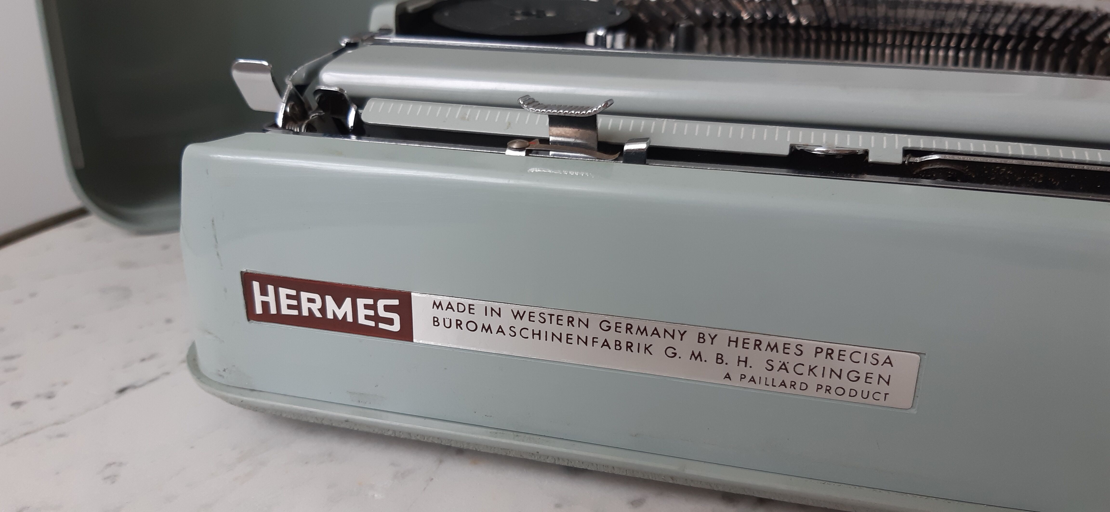 Hermès 50s typewriter pastel blue