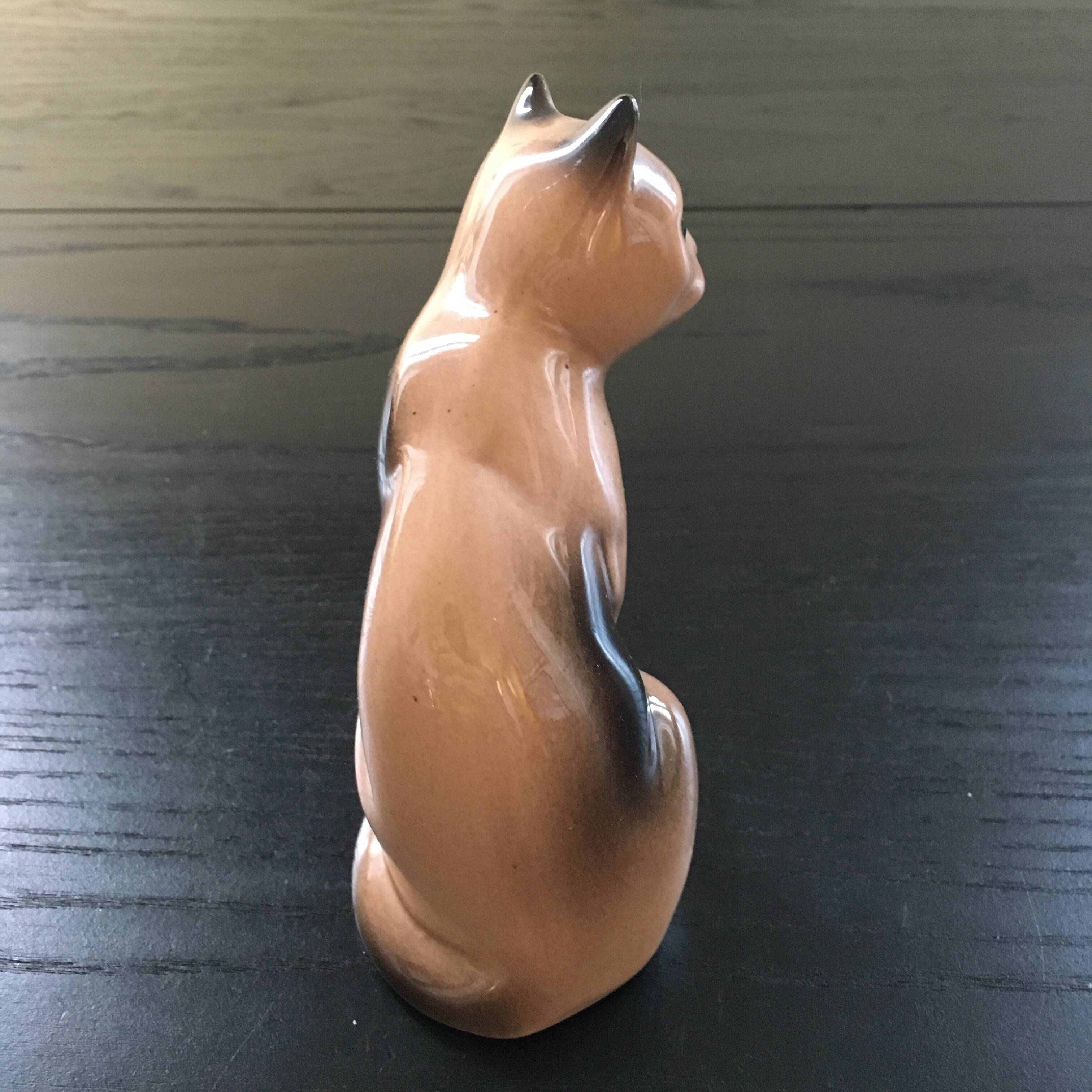 Antique ceramic cat