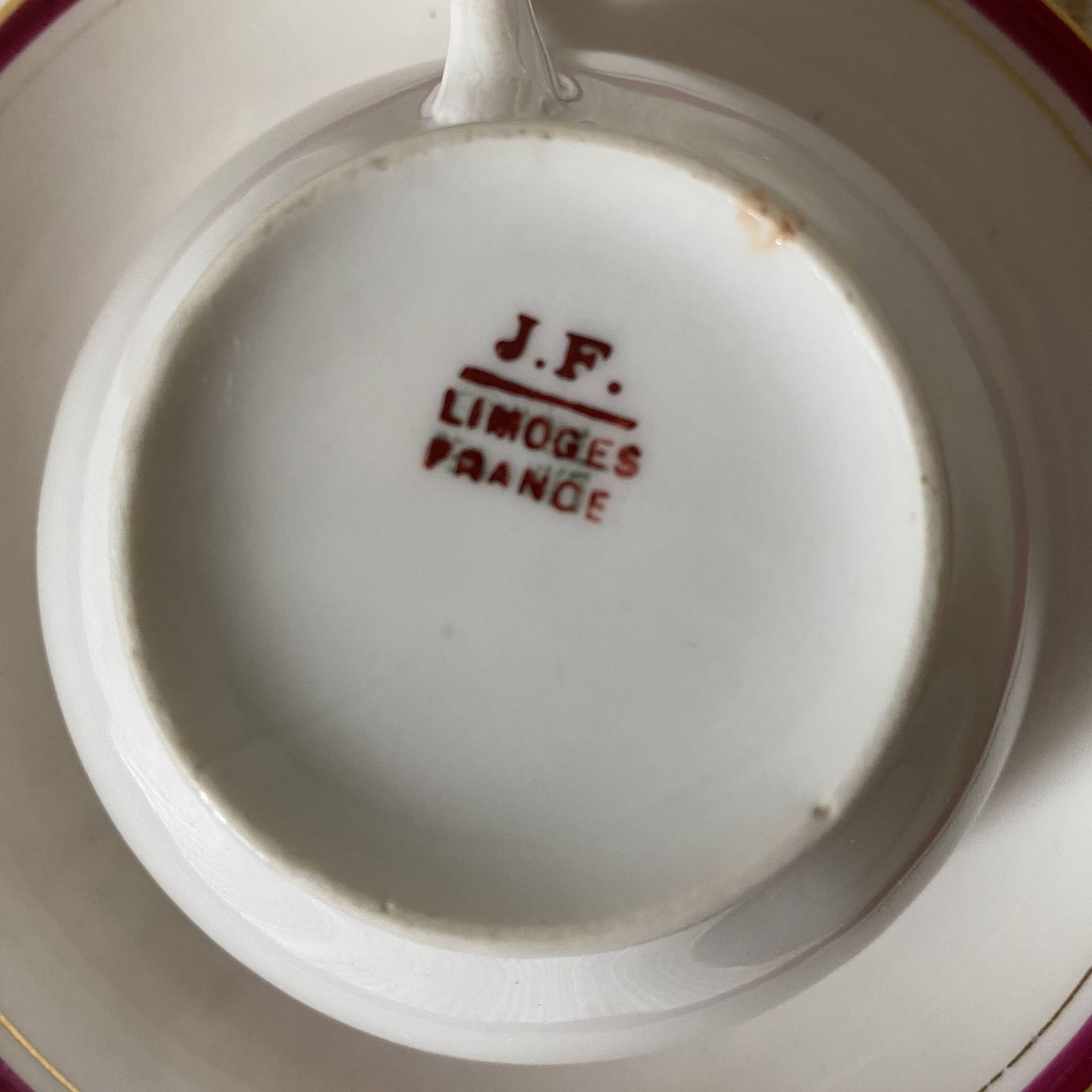 Service à thé en porcelaine de Limoges