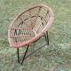 Pair of mid century bamboo and iron pod chairs, 1960s