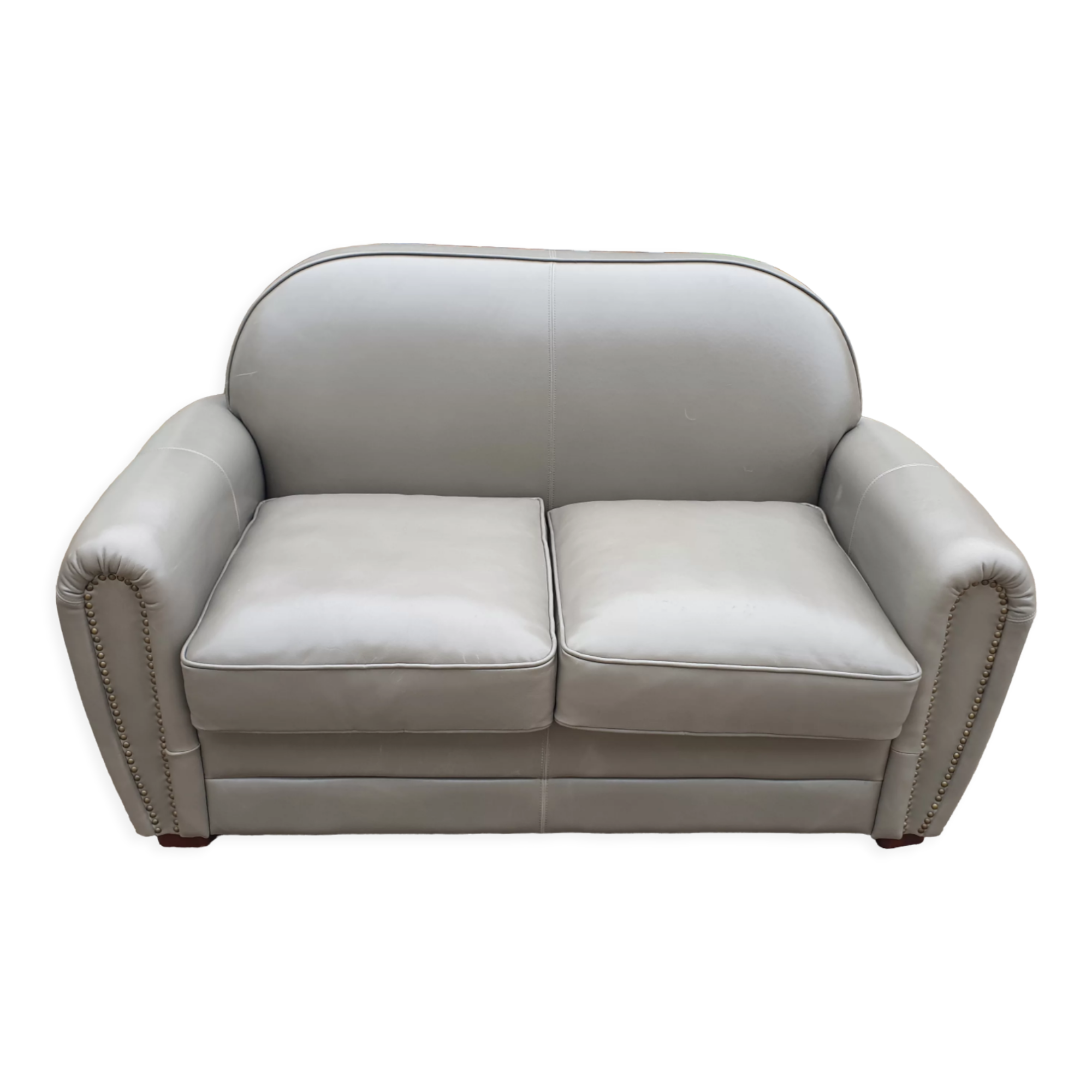Leather club sofa