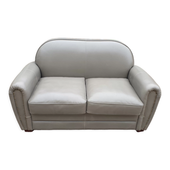 Leather club sofa