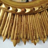 Mirror sun gilded wood