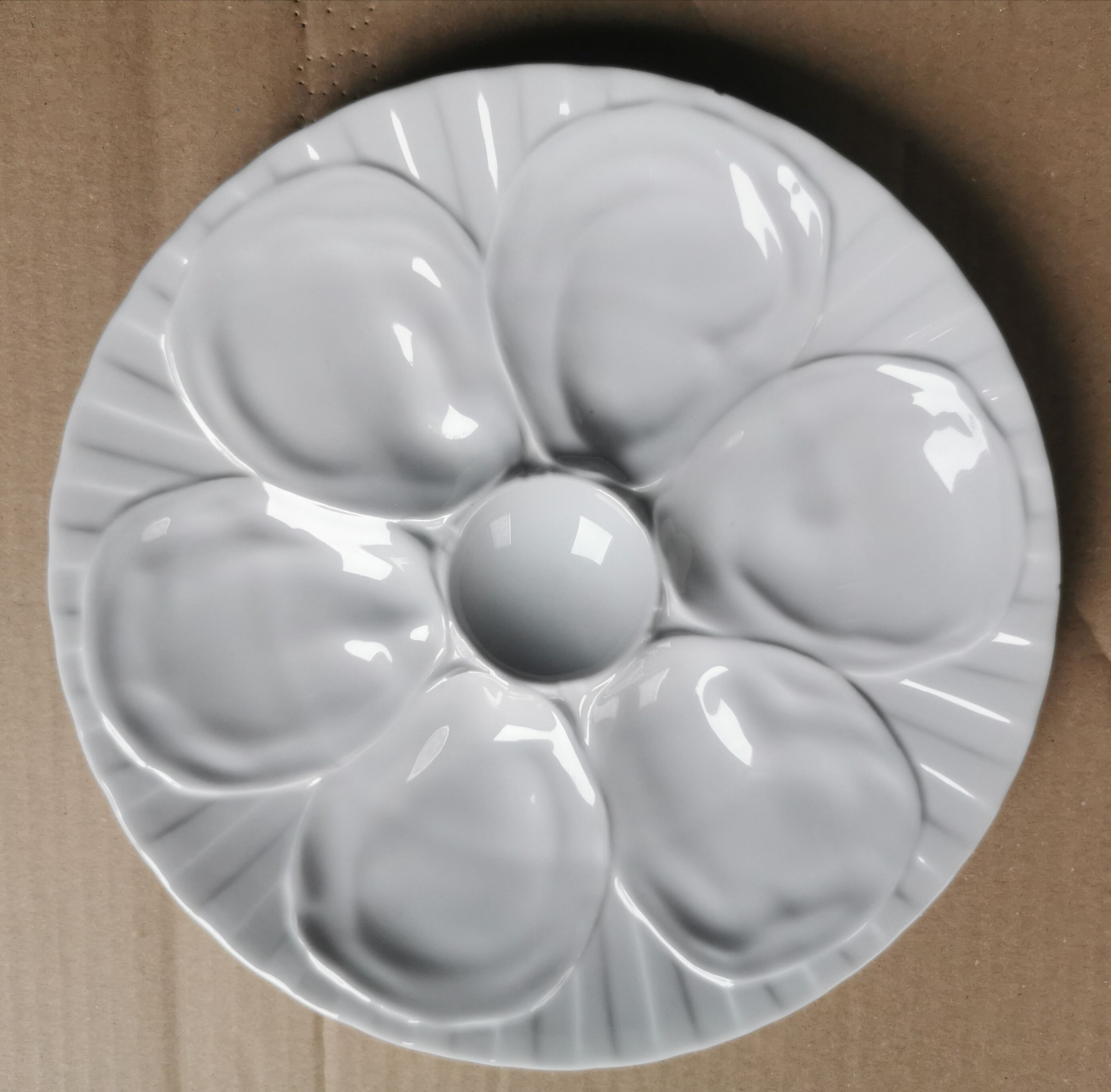 Ensemble de 6 assiettes Pillivuyt porcelaine blanche