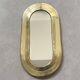 Brass contour mirror 32 x 17cm