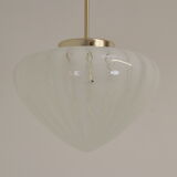 Mid-century Glass Pendant,Czechoslovakia,1970's.