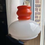 Vintage opaline pendant light