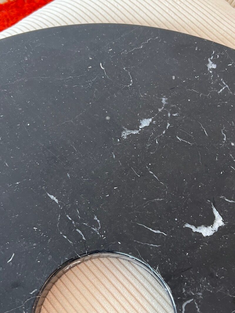 Side table series "Eros" in Marble by Angelo Mangiarotti for Skipper, contemporary edition