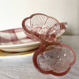 Pink double glass salt shaker
