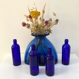 Vintage cobalt blue glass vase