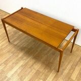 Table basse drevotar, vintage tchèque 1960s