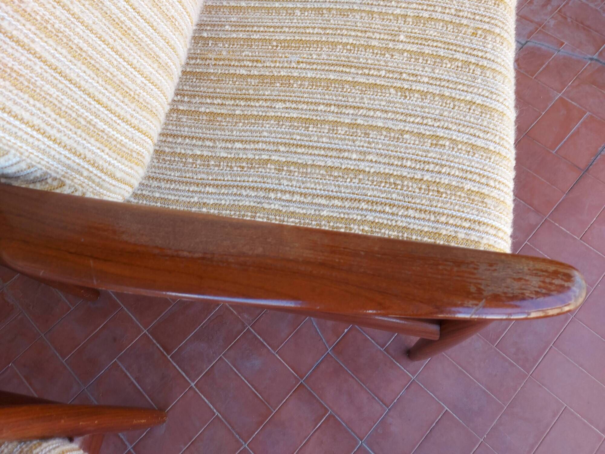 Scandinavian armchair Grete Jalk in teak, 50