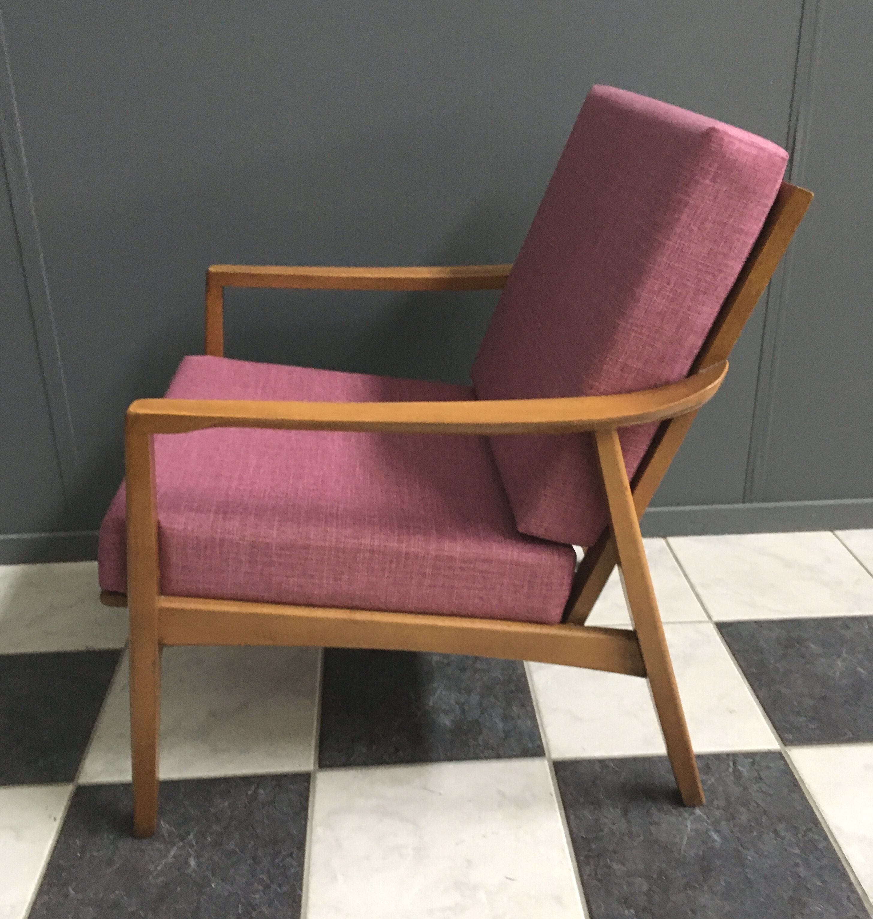 Pink 1960s chair