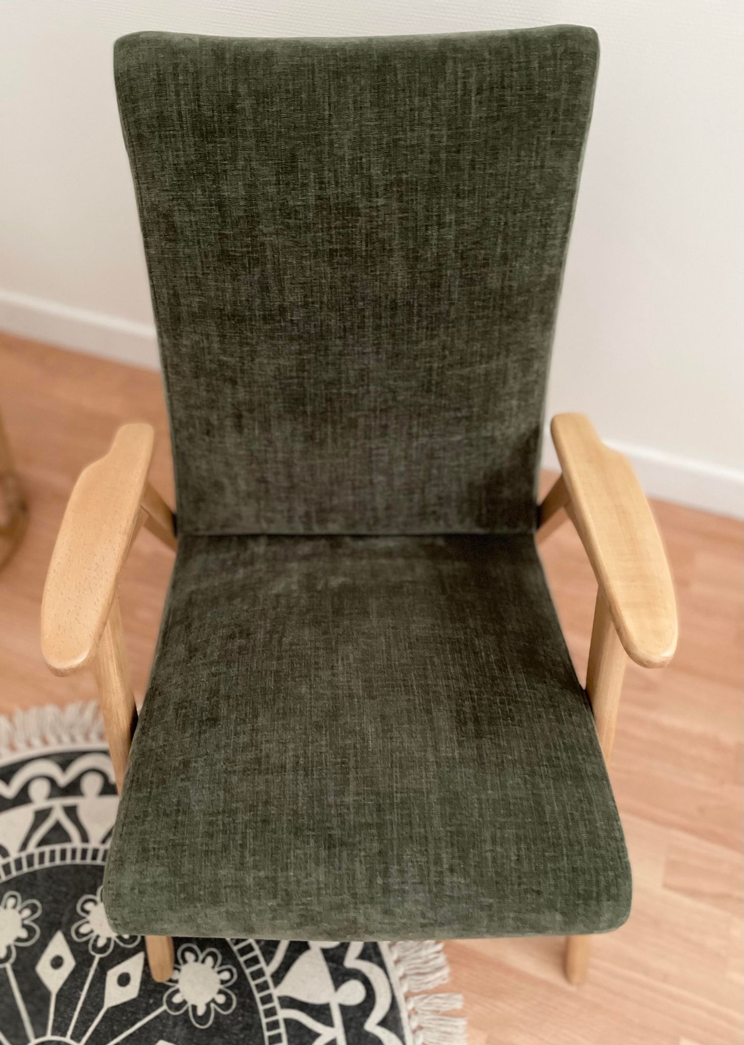 Fauteuil, esprit scandinave années 50/60, restauré
