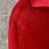 Red velvet toad armchair