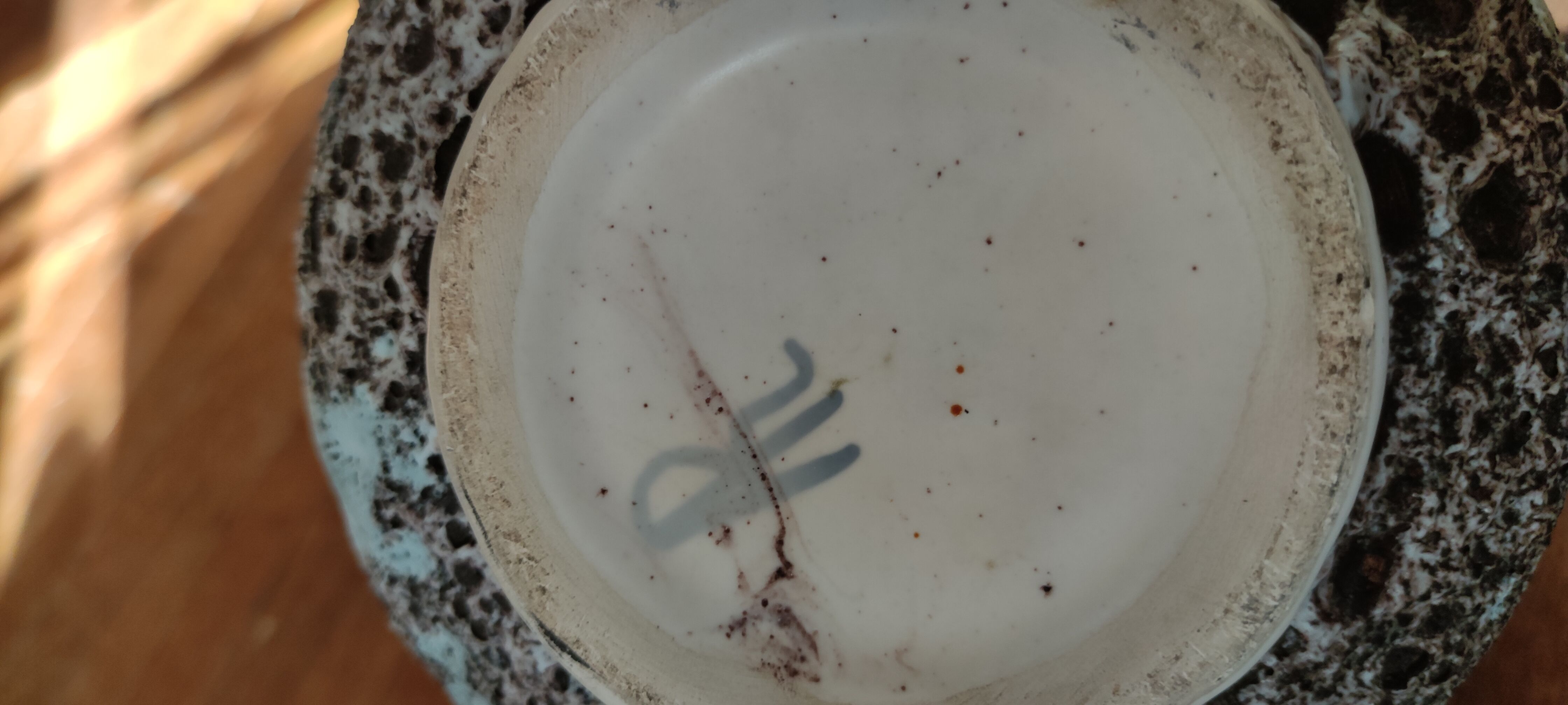 Vintage ceramic pitcher/Vallauris Annette Roux flat set